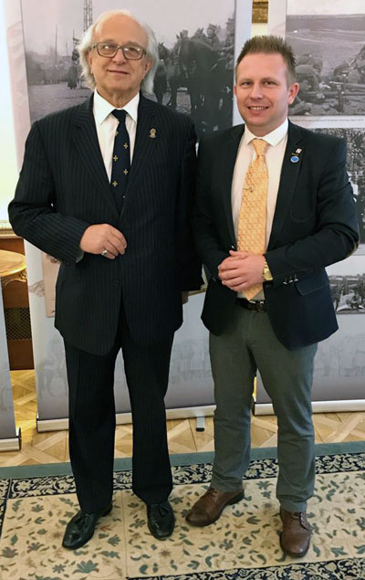 Dr. Mark Stella-Sawicki MBE, KM, Visiting Professor in Computing Science at UCL, and Chairman of The Polish Heritage Society in the United Kingdom.